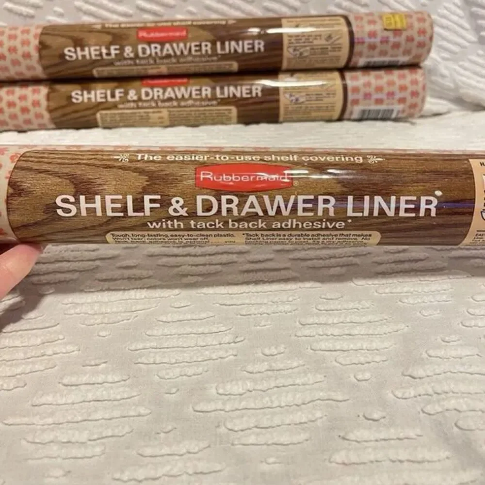3 Rolls Vintage Rubbermaid 1620 Shelf Liner Pink Yellow MCM Flowers 5' x 22